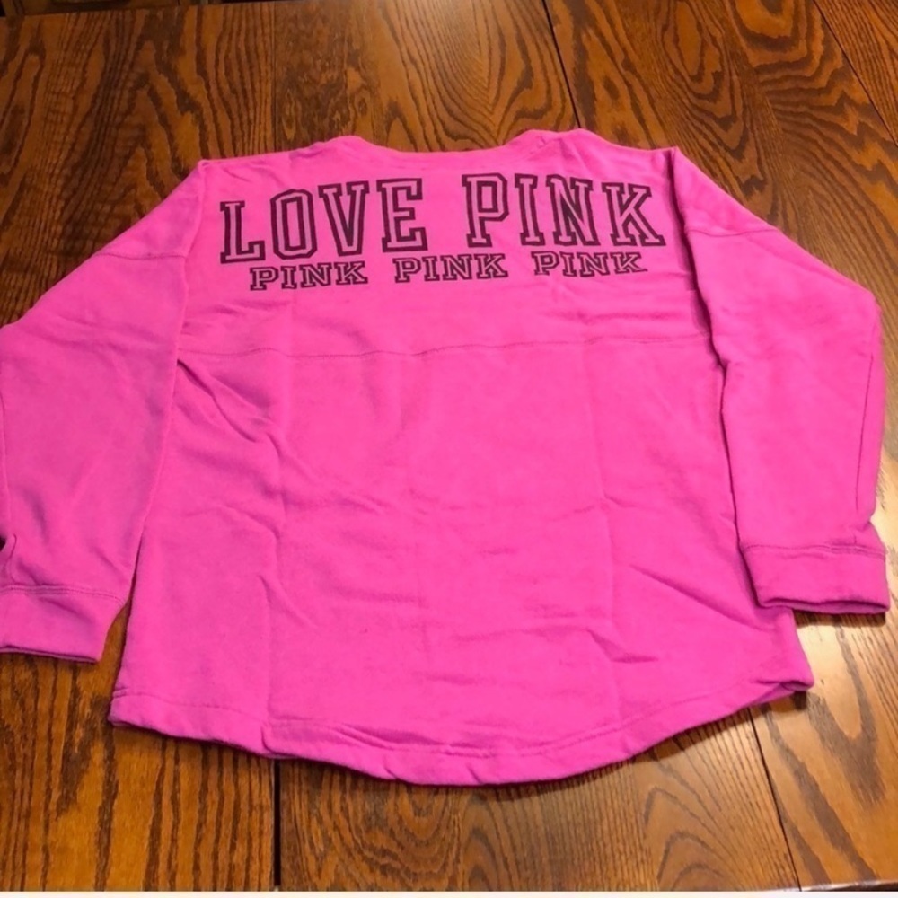 VS PINK Long Sleeve Crew Top - Size XS